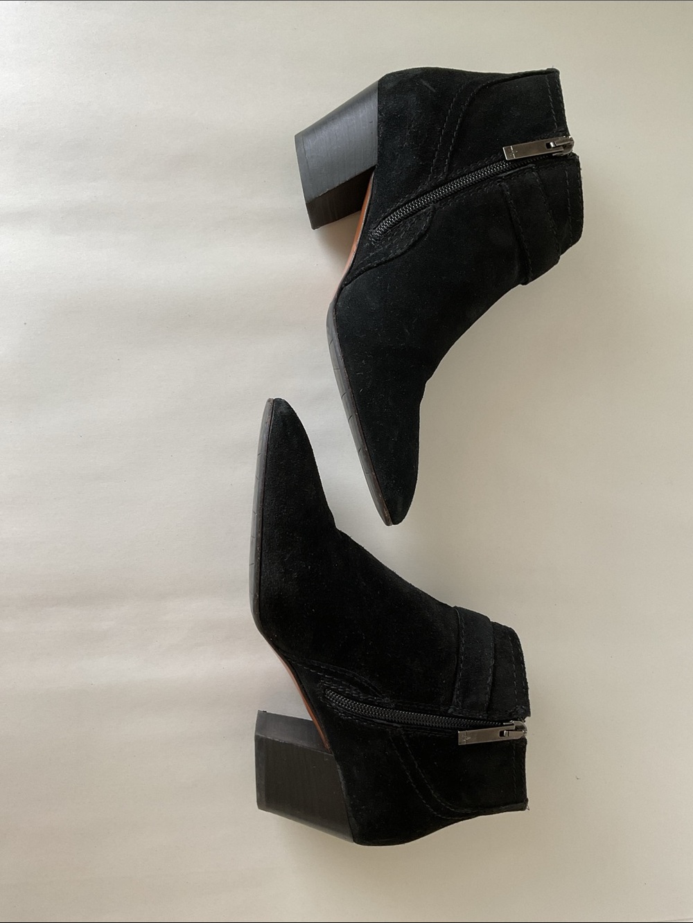 AQUATALIA Black Suede Ankle Booties with Side Buckle - Picture 7 of 13